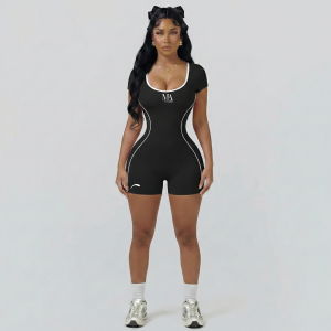 SculptFlex Active Romper - Black